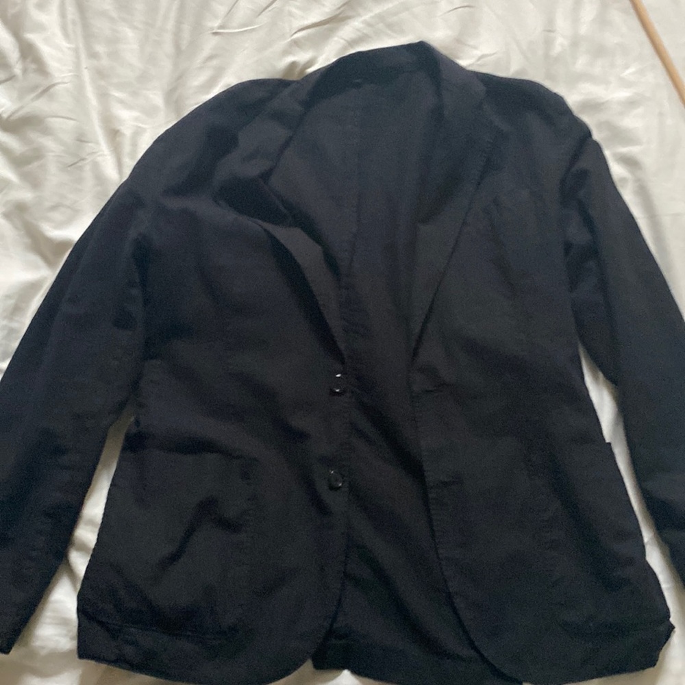 JCrew Deconstructed Black Blazer